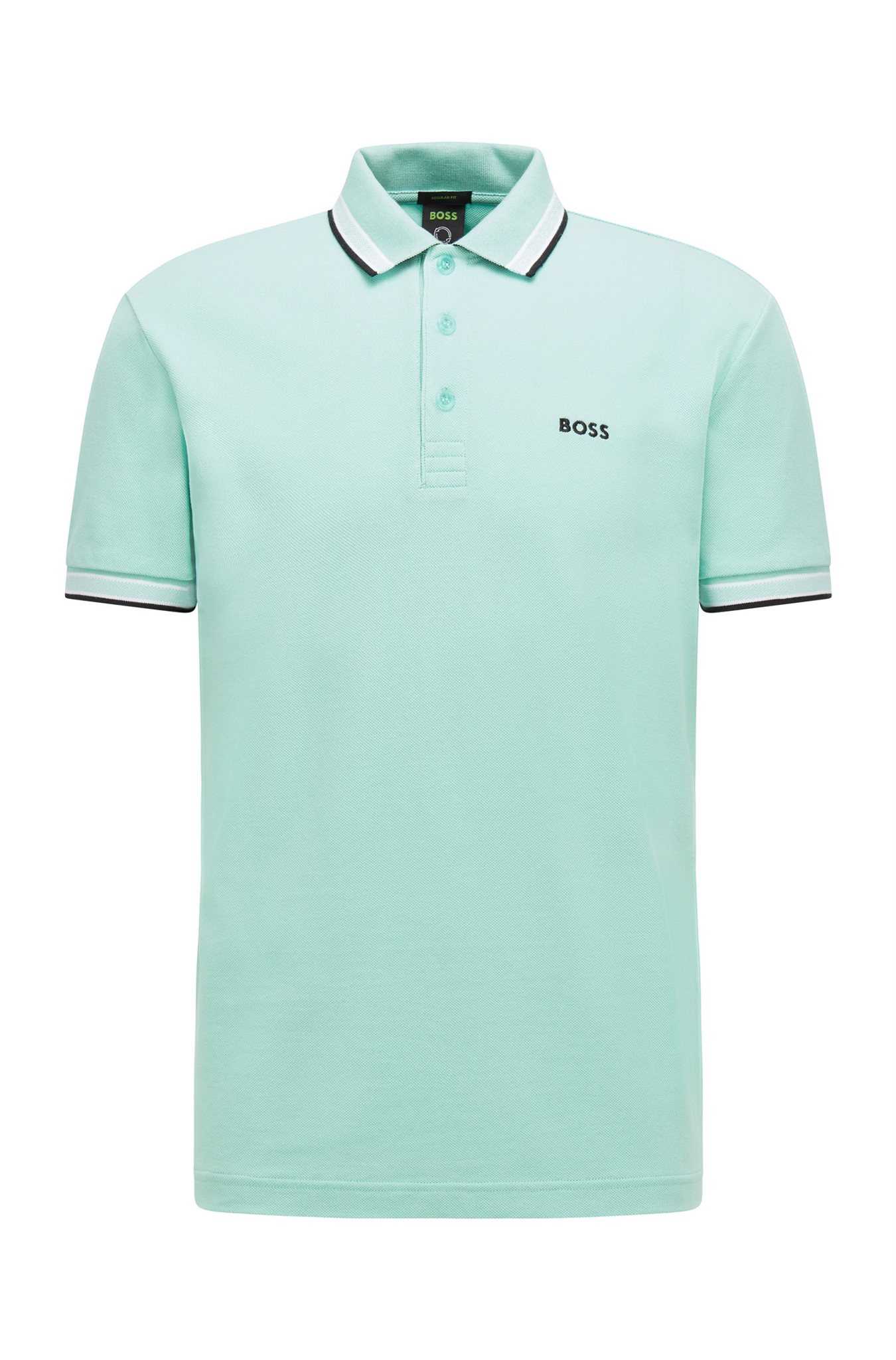 hugo boss green polo shirts